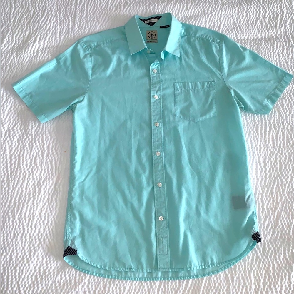 VOLCOM Shirt Mint Blue. New Size S